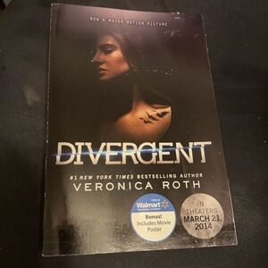 Divergent Book w/ Movie Poster